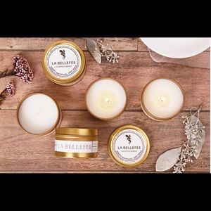 (2) Rose %100 Soy Candles